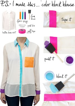 Colorblock Blouse