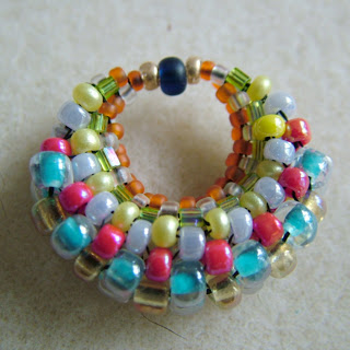 Peyote Hoola Hoop Earrings