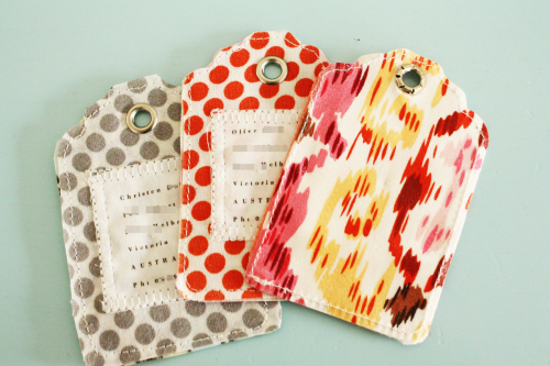 handmade luggage tags