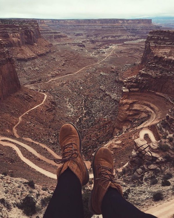 Canyonlands National Park, Shafer Trail, canyon, landscape, aerial photography, fault,