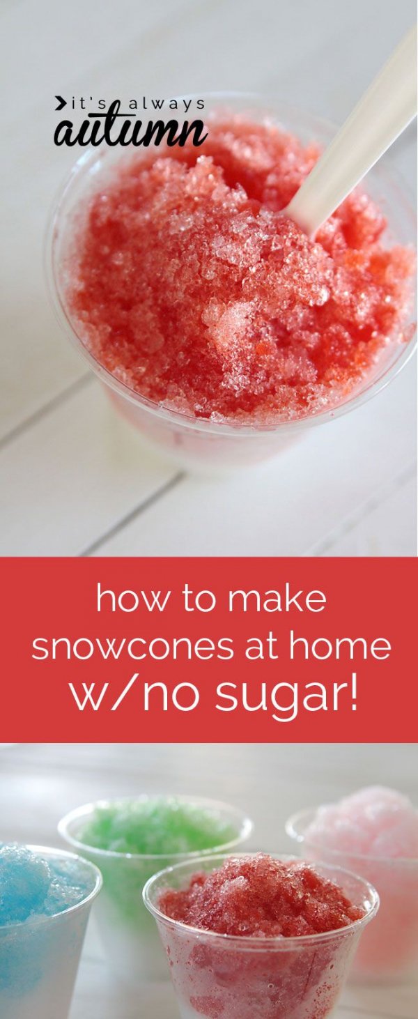 Sugar-free Snow Cones