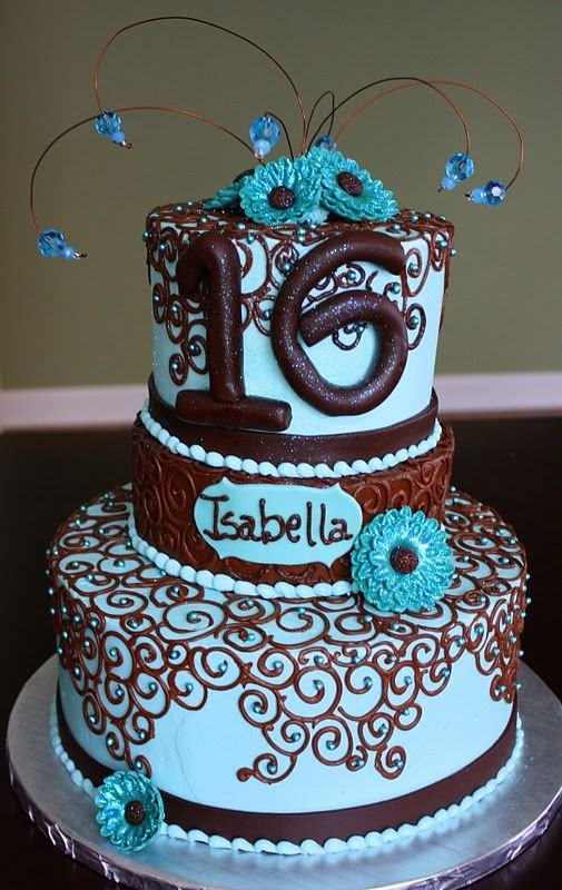 26 Stunning Sassy Sweet 16 Birthday Cakes