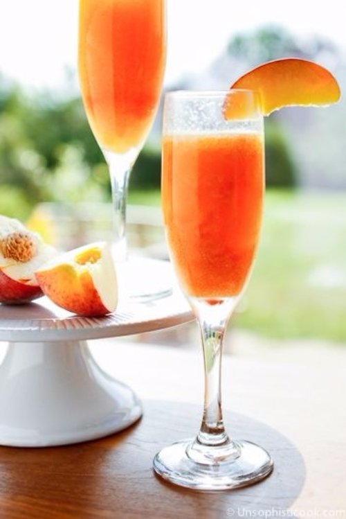 Frozen Peach Bellini