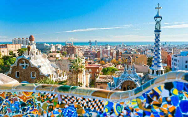 Casa Batlló, Park Güell, Morella Castle, Barcelona, Park Güell,