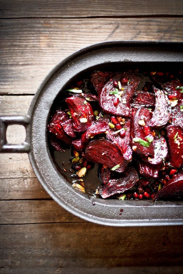 Moroccan Roasted Beets with Pomegranate Seeds