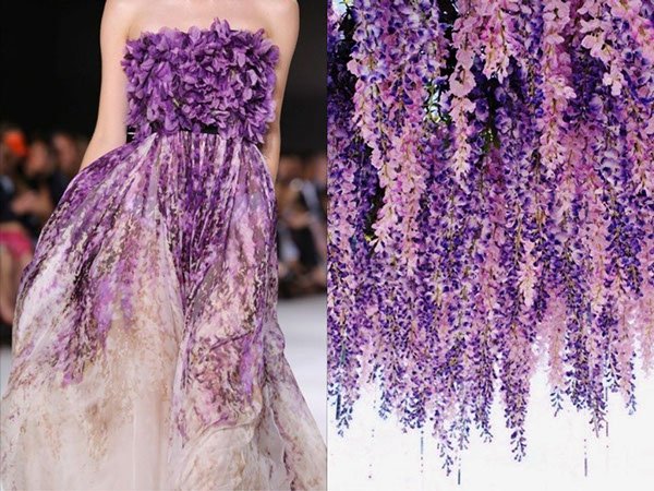 Giambattista Valli F/W 2014/15 and Wisteria by Laura Bagozzi