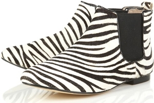 topshop zebra boots