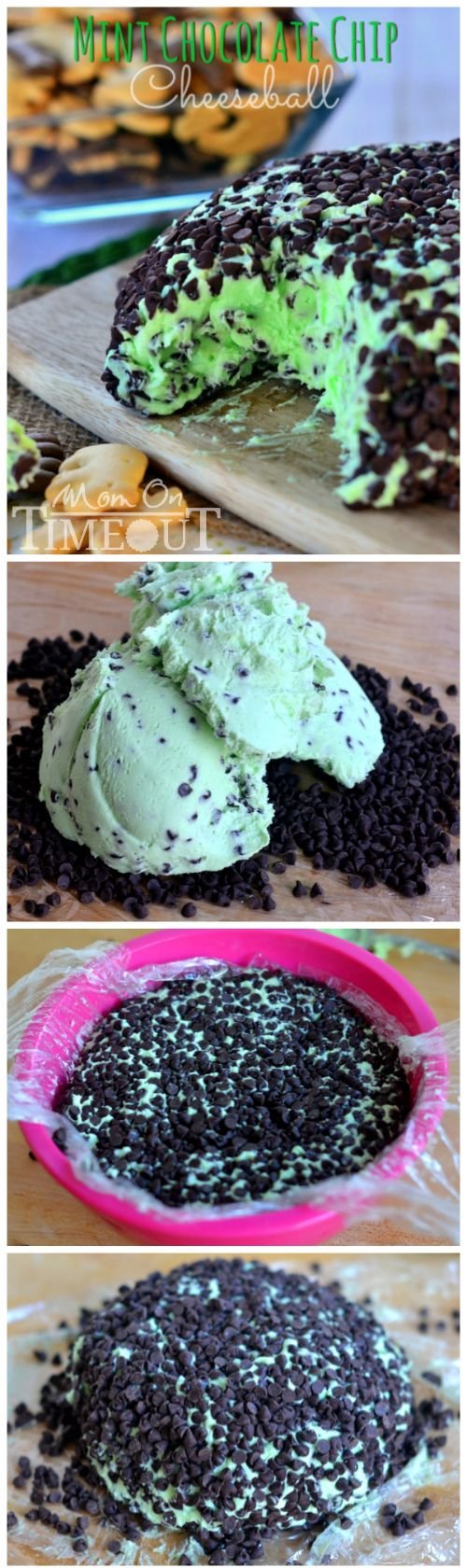 Mint Chocolate Chip Cheese Ball