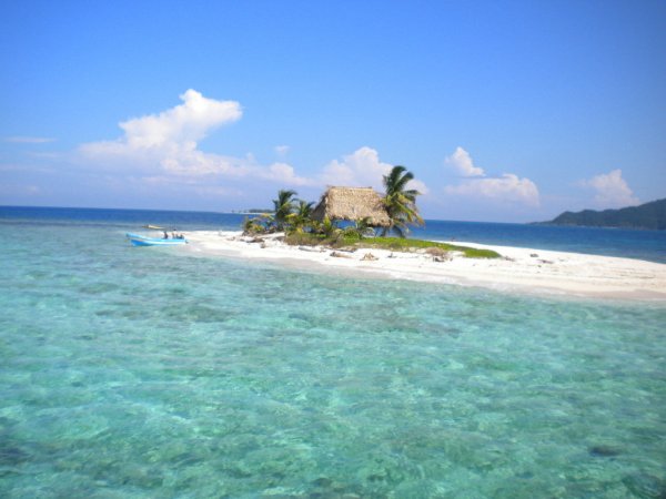 Cayos Grande in Cayos Cochinos, Honduras