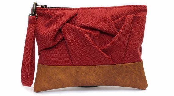 Red Wristlet Purse