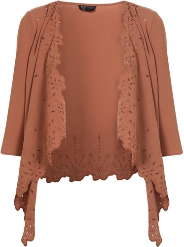 Topshop Brick Co-ordinating Cutwork Kimono