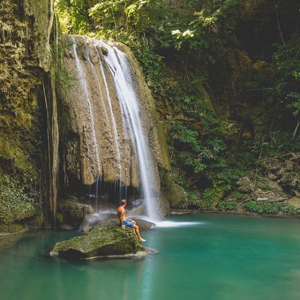 Erawan National Park, waterfall, nature, landform, water,