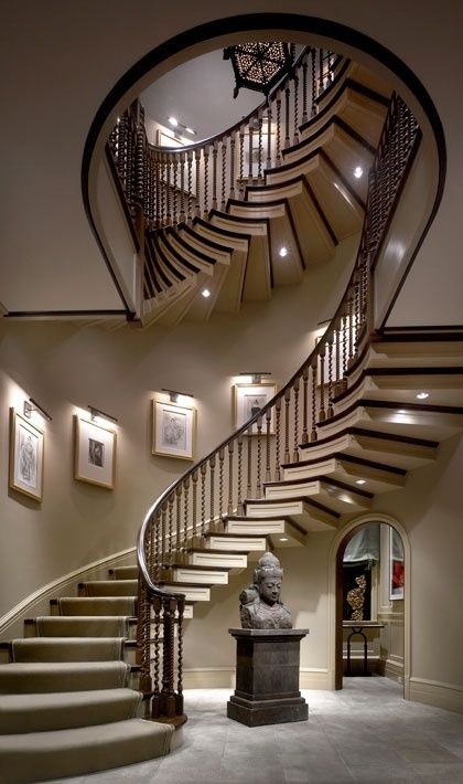 Twisted Bannister Stairs