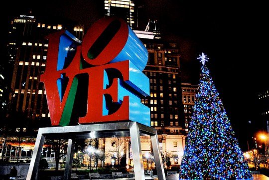 Christmas Village in Philadelphia, Pennsylvania