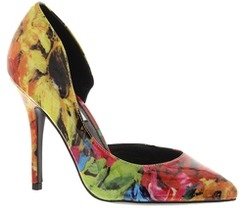 Steve Madden ‘Groovi’ Floral Print Half D’Orsay Pumps
