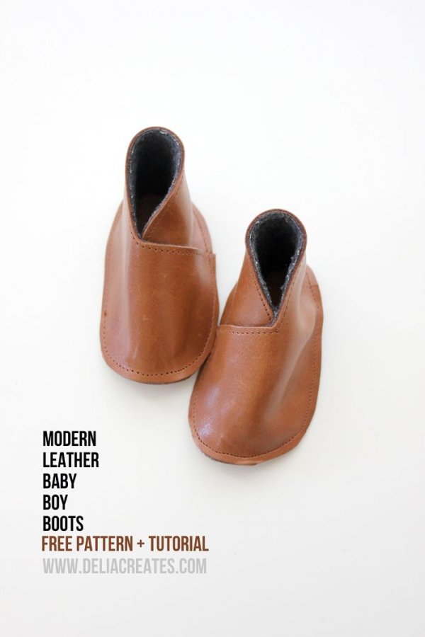 Leather Baby Boy Booties