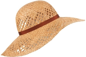 Topshop Tan Band Wheat Floppy Hat