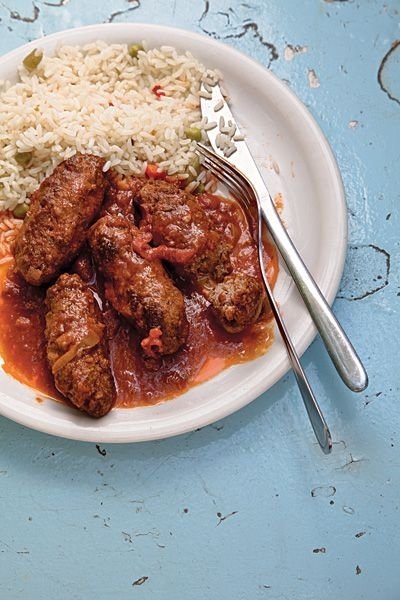 Soutzoukakia – Baked Meatballs in Tomato Sauce