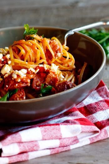 Tomato and Chorizo Pasta