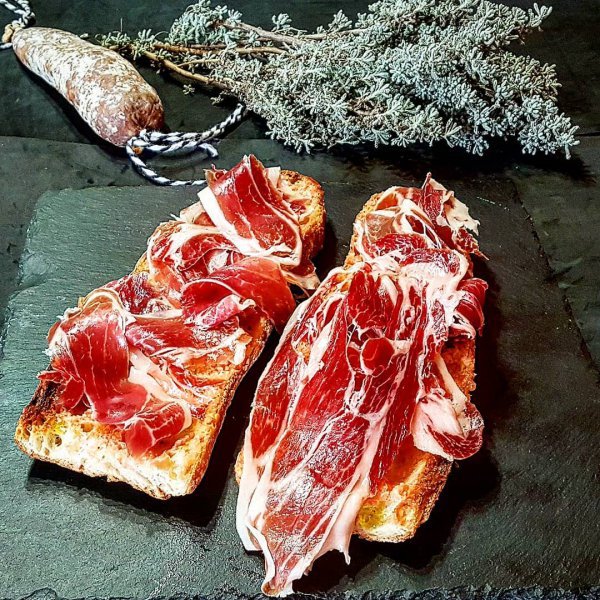 meat, charcuterie, bayonne ham, prosciutto, red meat,