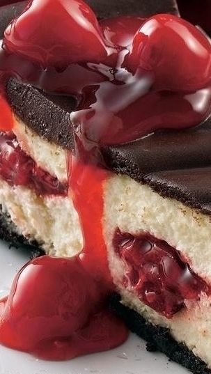 Chocolate Cherry Cheesecake