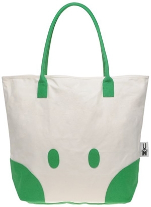 Peter Jensen Canvas Face Print Tote Bag