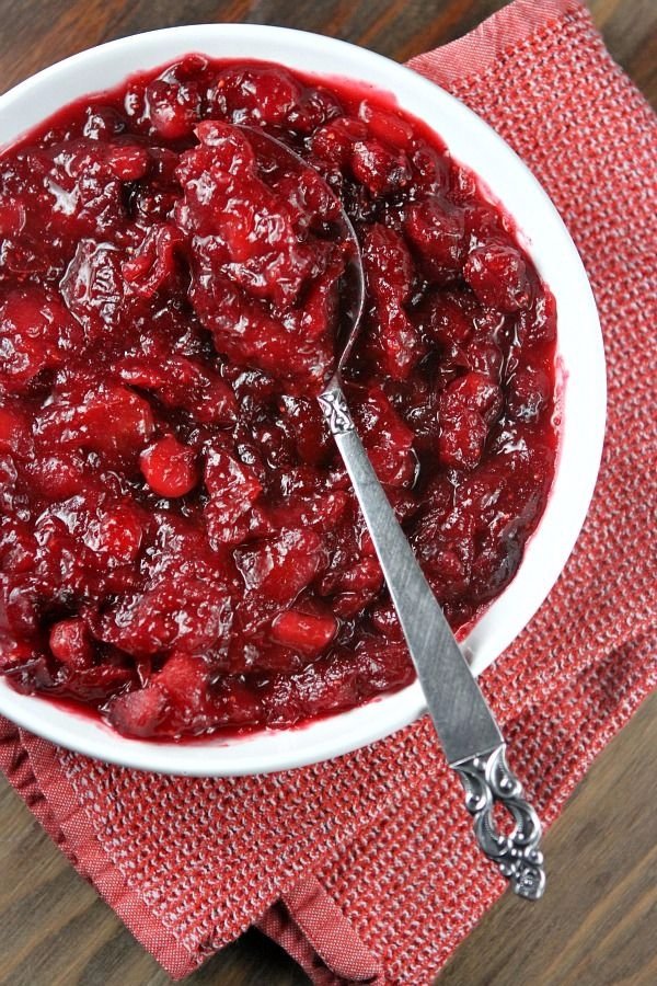 Apple Cinnamon Cranberry Sauce