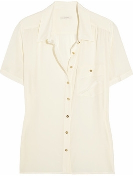 J.Crew Silk Crepe De Chine Blouse