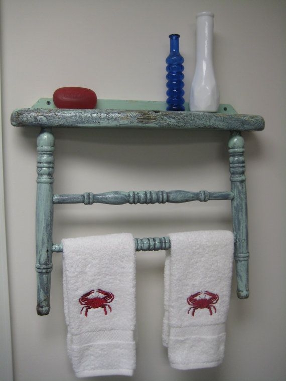 Chair into Towel Rack