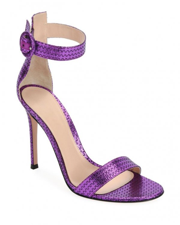 Footwear, Violet, Purple, High heels, Sandal,