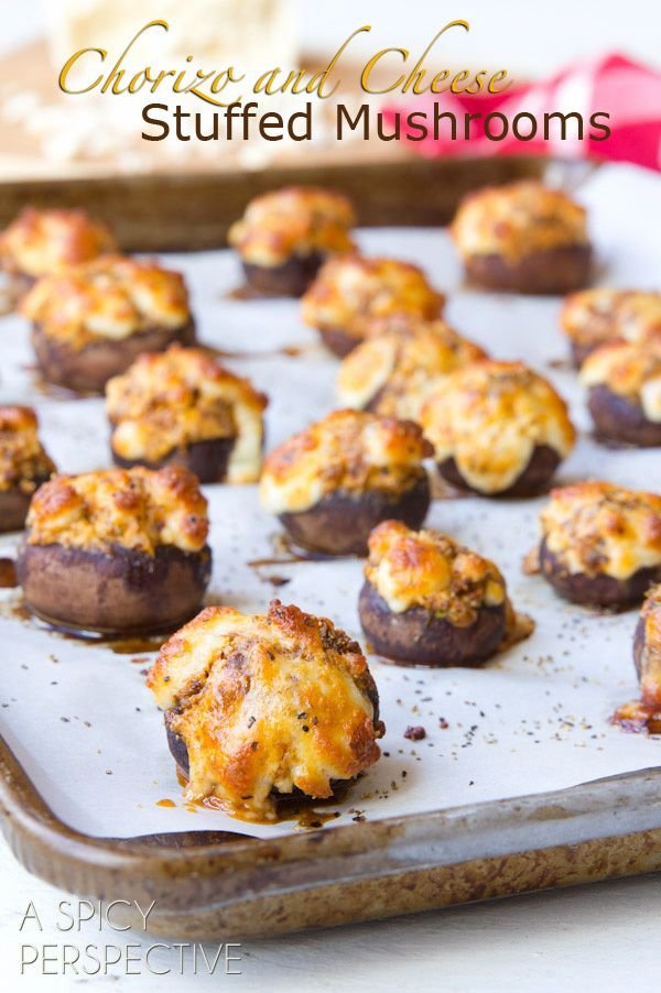 Chorizo and Cheese Stuffed Mushroom Recipe