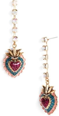 Viva La Betsey Heart Earrings