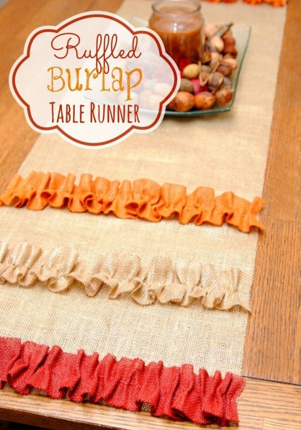 Ruffled Burlap