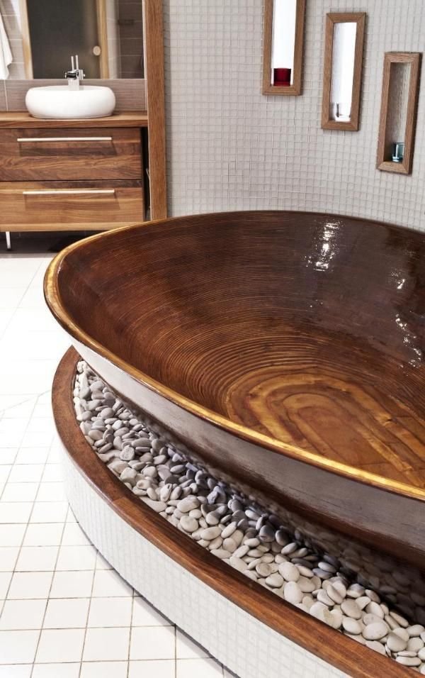 Wooden Bathtub