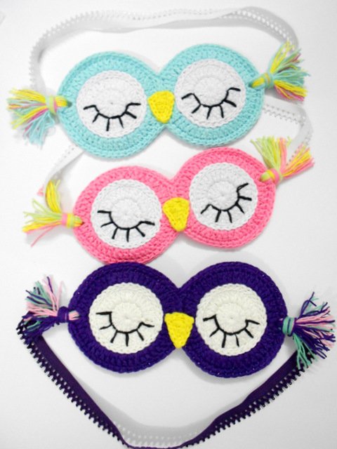 Crochet Owl EYE Mask