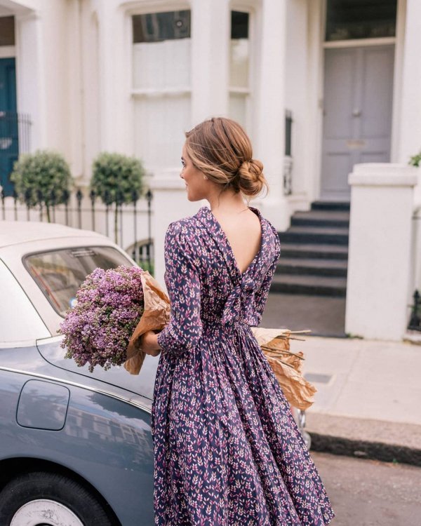 Clothing, Dress, Purple, Shoulder, Yellow,