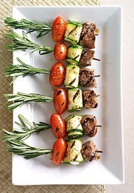 Mediterranean Lamb or Chicken Skewers