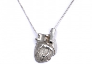 Peggy Skemp Half Heart Necklace