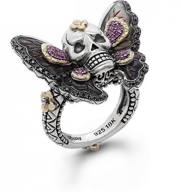 Butterfly Skull Ring