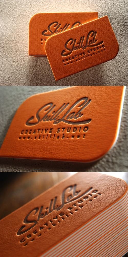 Bold Orange Letterpress