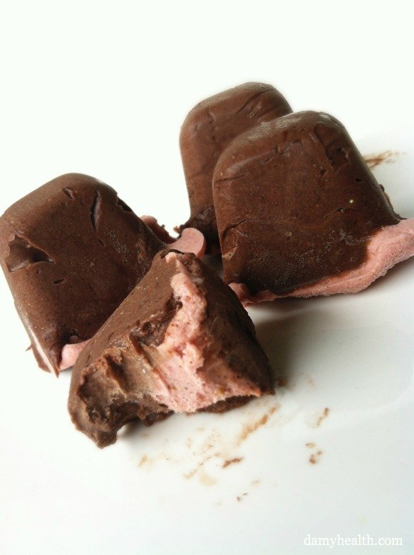 Strawberry Cream Stuffed Chocolate Truffles