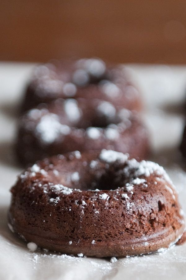 Baked Chocolate Cake Doughnuts