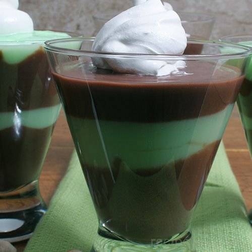 Chocolate Layered Pistachio Pudding