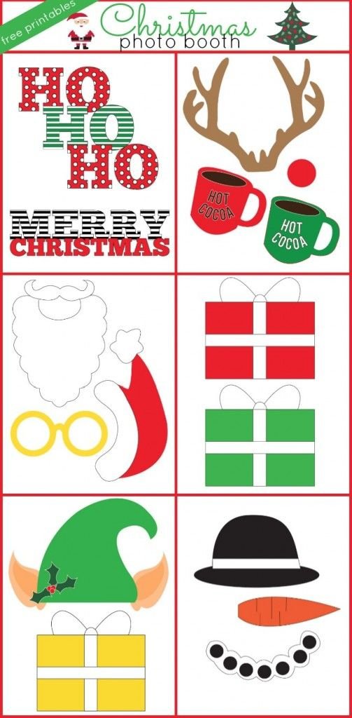 Christmas Photo Booth Free Printables