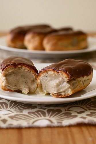 Éclairs with Mocha Pastry Cream