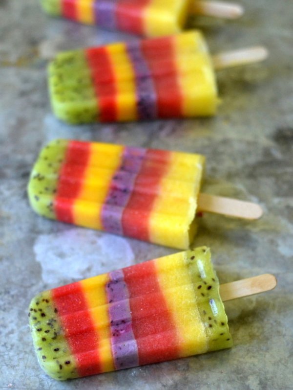 Layered Fruit Pops