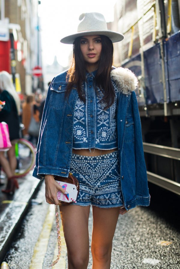 Shorts and a Jean Jacket