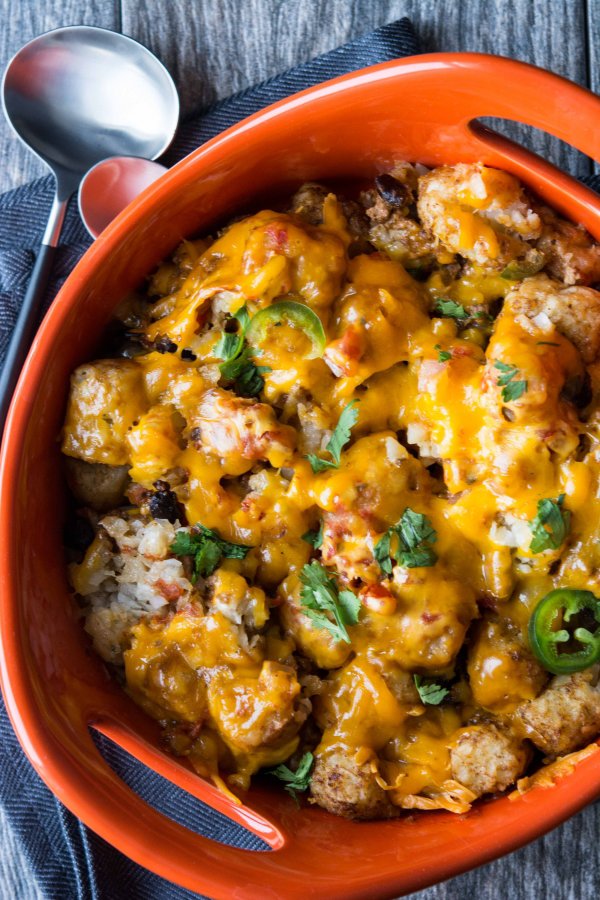 Tater Tot Taco Casserole