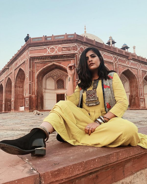 Sitting, Yellow, Sari, Cool, Formal wear,