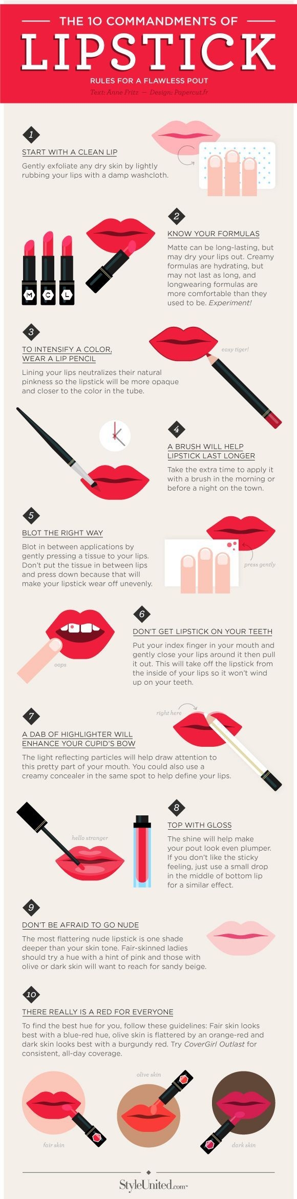 The 10 Commandments of Lipstick